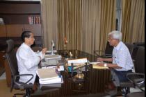 Director meeting Hon'ble Governor of Odisha to invite to the 2nd Convocation