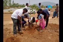 Plantation drive on the eve of World Environment Day