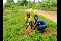 UBA Plantation Drive by IIT Bhubanesar at Khudupur & Poda Poda Promary Schools