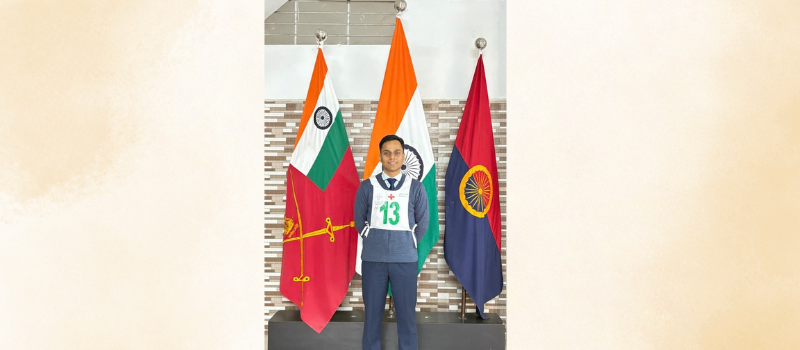 Cadet Abhinav selected for the IMA Dehradun